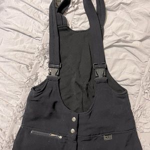 Slalom Vintage women’s bib ski suit size10R black. Wool blend